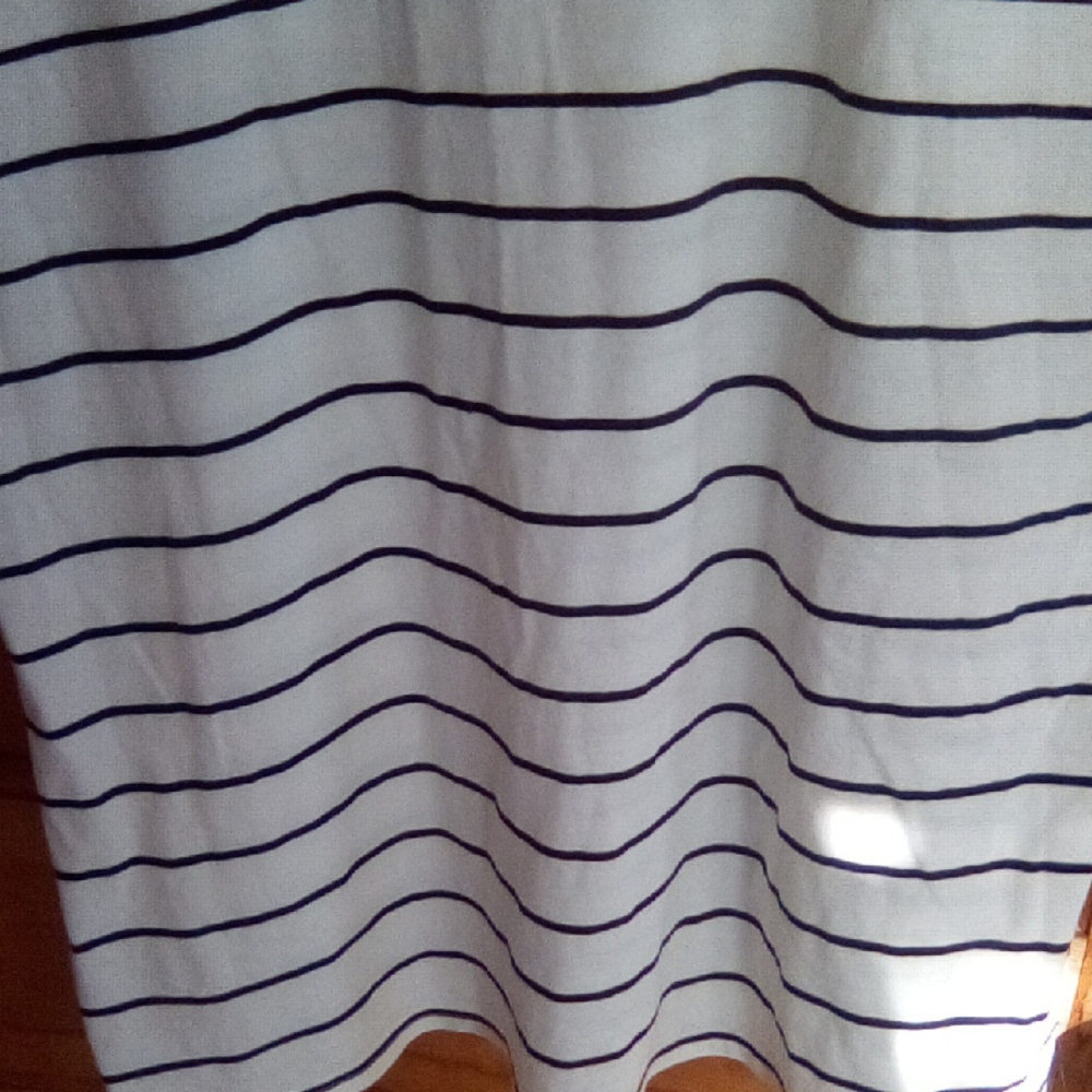 Garnet Hill Navy Striped Short Sleeve Tee - Picture 11 of 11